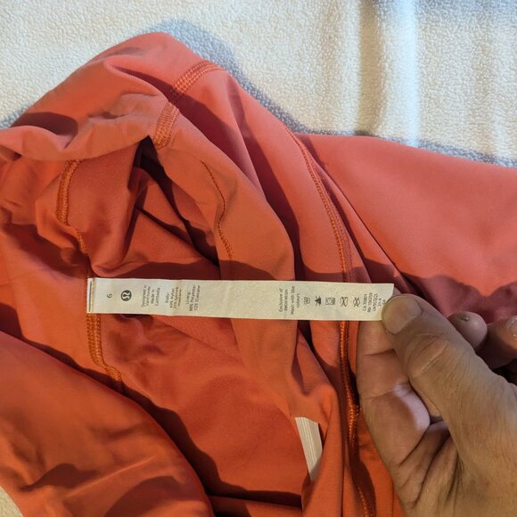 Lululemon Wunder Under High-Rise Tight 28" *Full-On Luxtreme  lined Warm Coral - Picture 6 of 7